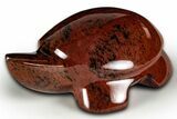 Polished Red (Mahogany) Obsidian Turtle - Oregon #331572-1